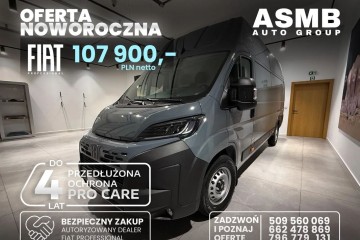 L4H3 140 KM ! NOWY Fiat Ducato z 2025 roku ! OD RĘKI ! Wyprzedaż !